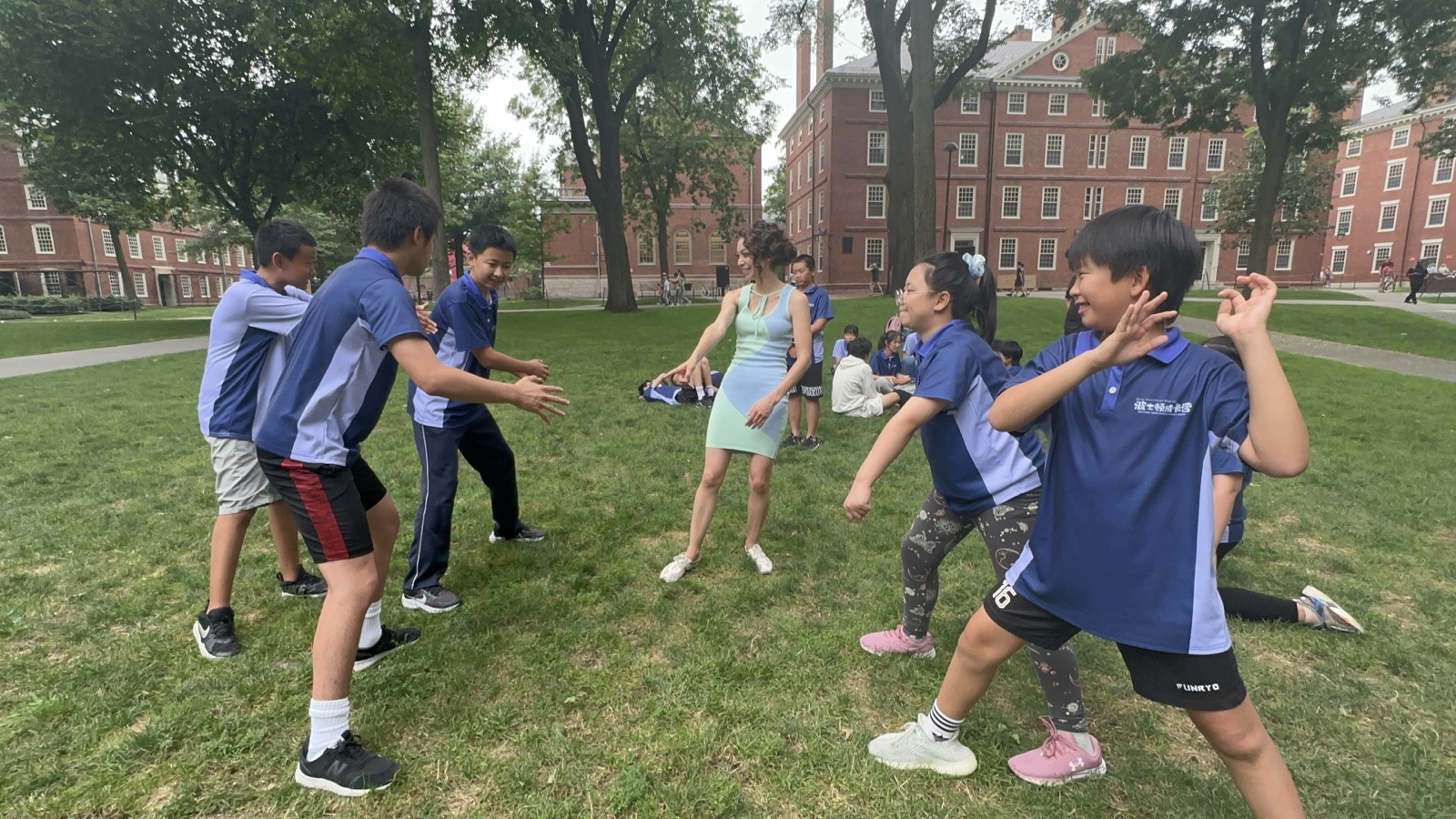 Students on Harvard Yard